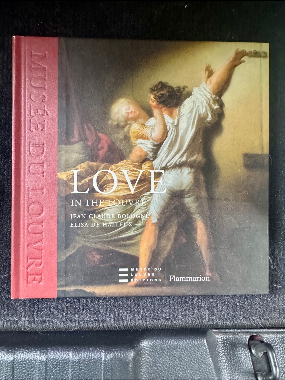 Love in the Louvre Wall Art book  - Red and Cream